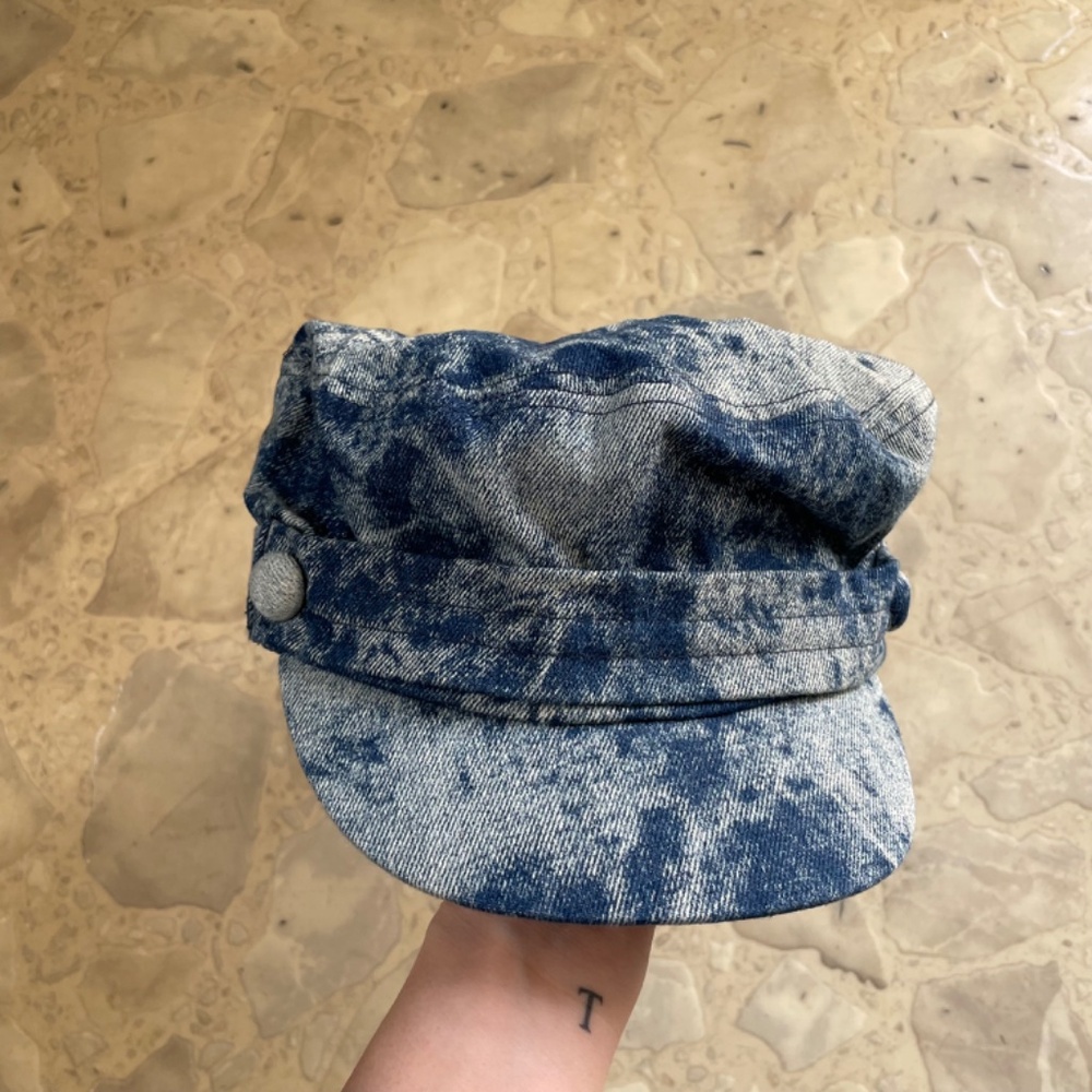 Rue 21 Y2K Blue Tie-Dye Cabbie Cap - Picture 2 of 5